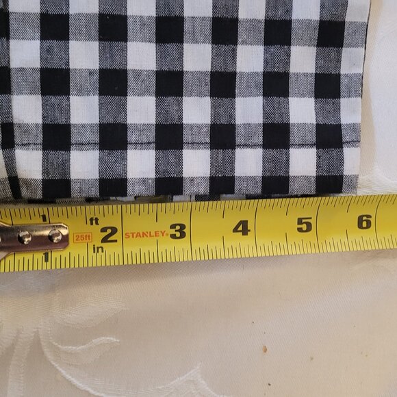 🌹SOLD🌹 superdown Gingham White/Black High-Waisted Straight Leg Pants NWOT🌹 - Picture 11 of 14